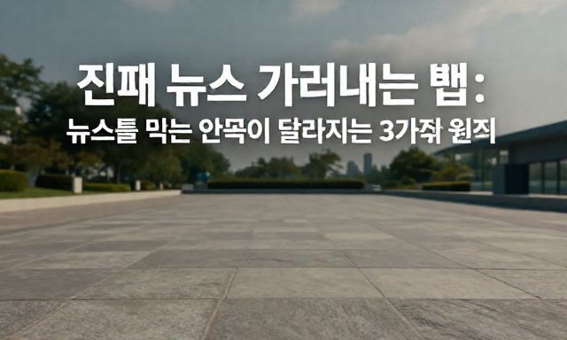 뉴스 관련 이미지 - 정보 과잉 시대, 진짜 뉴스 가려내는 법: 뉴스를 읽는 안목이 달라지는 3가지 원칙